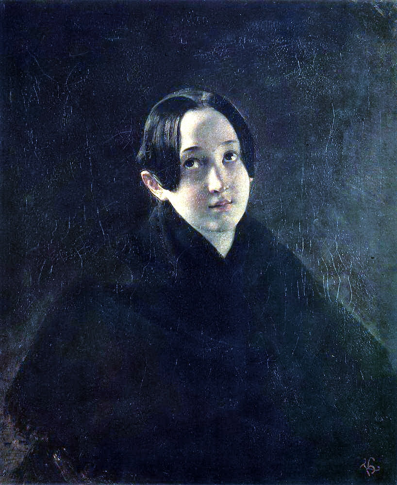 Карл Брюллов. Портрет Е. И. Дурновой, жены художника И. Т. Дурнова. 1836.
